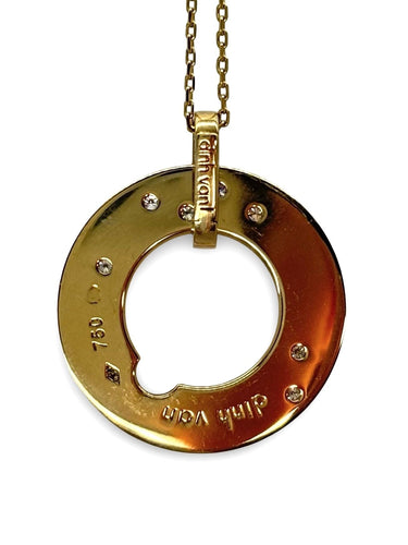 Collier Collier Dinh Van or jaune et diamants 0,15 ct 58 Facettes 865