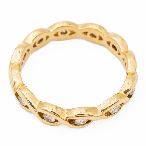 Bague 58 Bague Alliance américaine Or jaune Diamant 58 Facettes 2270805CN