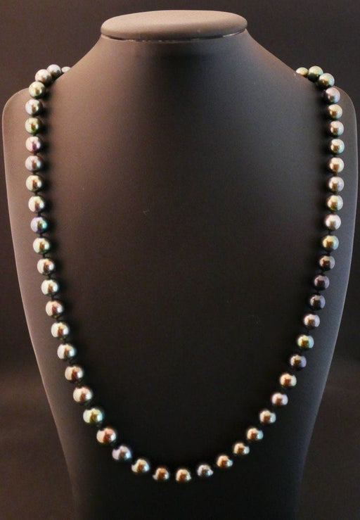 Cultured Pearl Long Necklace, invisible clasp, Gold 58 Facettes
