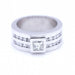 Bague 55 Bague en or blanc avec diamant taille princesse 58 Facettes N102887LF