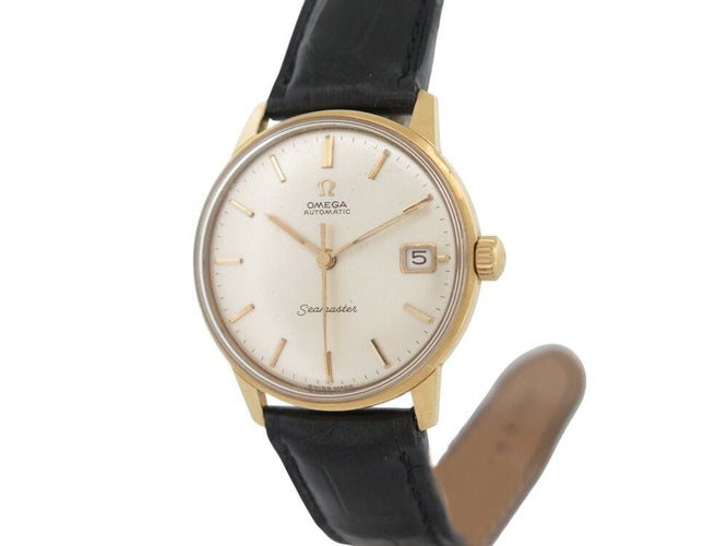 Montre vintage montre OMEGA seamaster automatique 34 mm en or jaune 18k 58 Facettes 267485