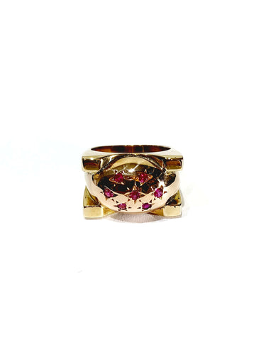 Bague 54 Bague en or rose Constellation 58 Facettes