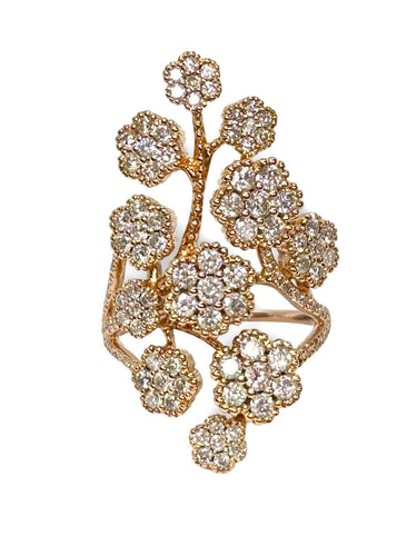 Bague 47 Bague or rose et diamants 58 Facettes 867