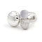 Bague 49 Bague Or blanc Diamant, Calcédoine 58 Facettes 1996141CN