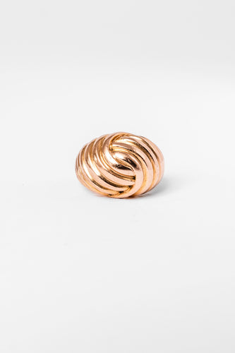 Bague 52 Bague Dôme en or jaune 58 Facettes