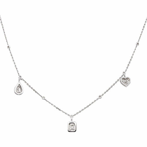 Collier Messika Collier Trio My twin Or blanc Diamant 58 Facettes 4914822RV