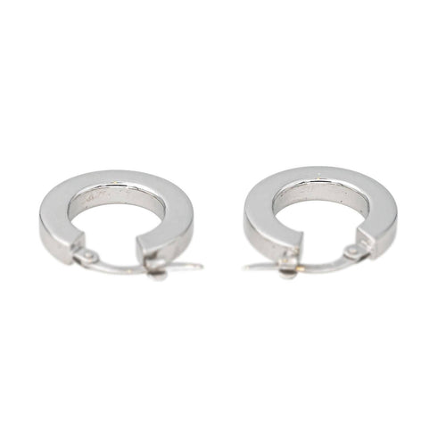 Boucles d'oreilles Boucles d'oreilles Créoles  Or blanc 58 Facettes 4599589CN