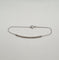 Bracelet Bracelet or blanc serti d’une barrette de diamants 58 Facettes