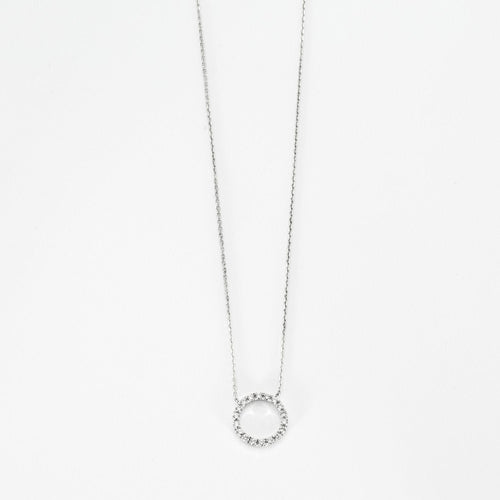 Collier Collier or blanc et diamants 58 Facettes