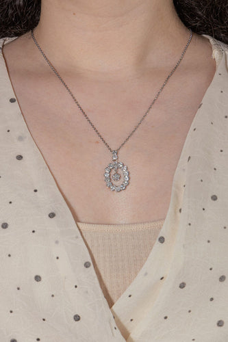 Collier Collier  Or blanc, Or jaune Diamant 58 Facettes 4183600CN