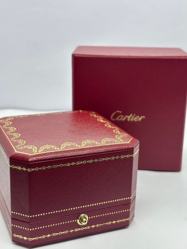 Bague 51 Solitaire 1895 en platine de Cartier 58 Facettes 1180