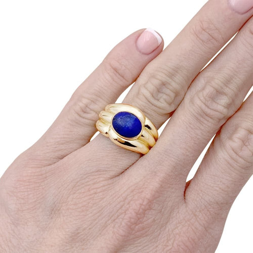 Bague 53 Bague Van Cleef & Arpels, lapis-lazuli, or jaune. 58 Facettes 35260