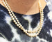 Collier Collier de perles ancien double rang, fermoir or et diamants 58 Facettes