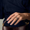 Bague 53,5 Bague fleur en or blanc et diamants 58 Facettes B250513