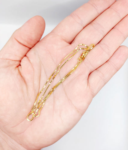 Collier Chaine vintage or 18k mailles vénitiennes 42 cm 4,92 gr 58 Facettes A05968