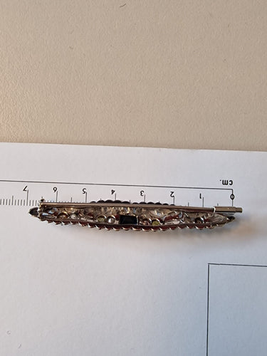 Broche Broche vintage en or blanc sertie de diamants fantaisie, années 1980 58 Facettes