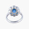 Bague 54 Bague style Art Déco Saphirs Diamants 58 Facettes AB7