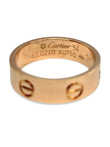 Bague 54 Cartier - Bague Love moyen modèle en or rose 18k 58 Facettes 1338