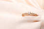 Bague Bague solitaire en or rose épaulée de diamants 0,10 ct 58 Facettes 240315