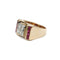 Bague 54 Bague TANK - Or jaune diamants et rubis 58 Facettes 1050