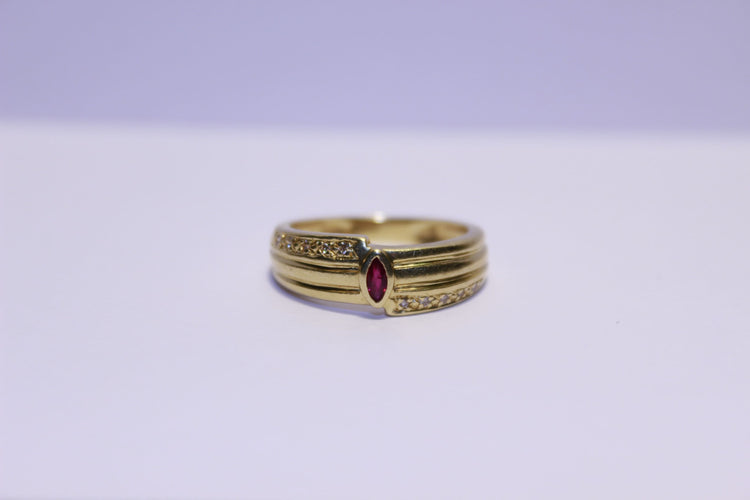 Bague 52 Bague Diamants et Rubis 58 Facettes