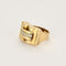 Bague 49 Bague en Or jaune & blanc 18k 58 Facettes FON2085