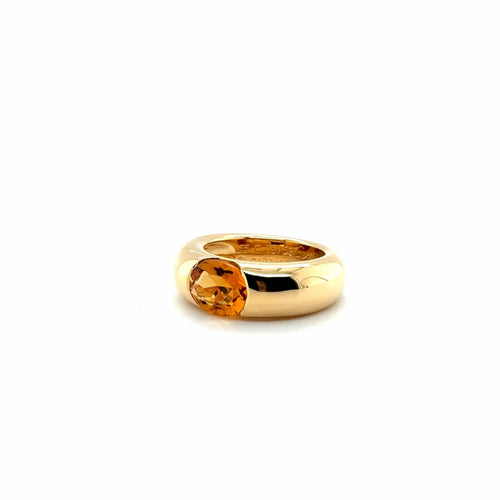 Bague 55 Cartier - Bague Jonc Ellipse Or jaune et citrine 58 Facettes 1.0000605/2