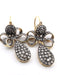 Boucles d'oreilles Boucles d'oreilles en or jaune et argent avec diamants 58 Facettes