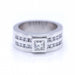 Bague 55 Bague en or blanc avec diamant taille princesse 58 Facettes N102887LF