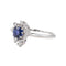Bague 54 Bague Or blanc Saphir, Diamant 58 Facettes 3497500CN