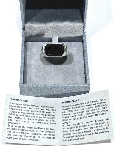 Bague 59 Lalique - Bague L'Homme Alpha 58 Facettes