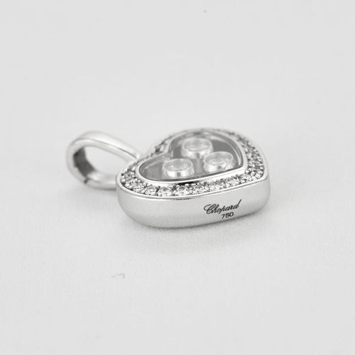 CHOPARD - Happy Diamonds - Pendentif en Or blanc 18k et diamants
