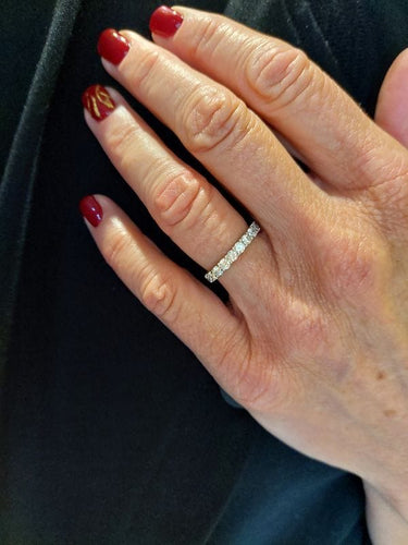 Bague ALLIANCE ANCIENNE DIAMANTS 58 Facettes 094821