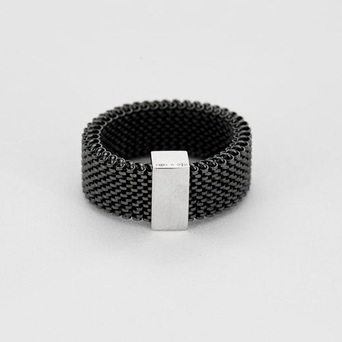 Bague 60 Bague MAUBOUSSIN acier et or blanc 58 Facettes LP1272/BET