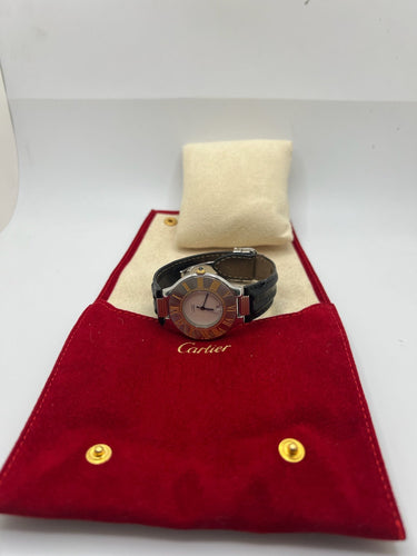 Montre Cartier 21 Must de Cartier 35 mm / Boucle deployante 58 Facettes