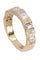 Bague 53.5 DEMI ALLIANCE DIAMANTS 1.33ct 58 Facettes 087621