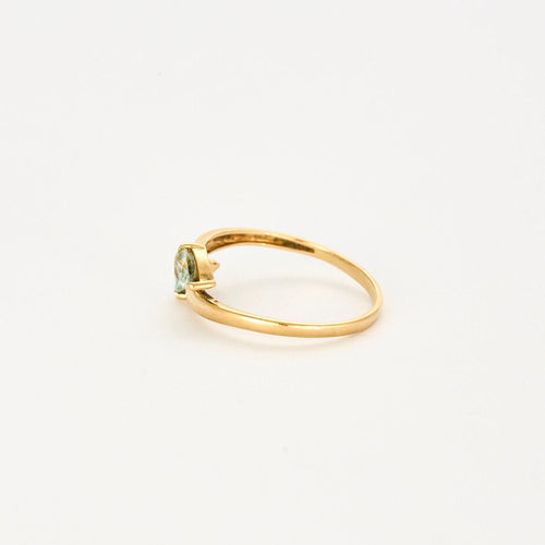 Bague Bague Toi et Moi or jaune aigues-marines 58 Facettes LP886/15