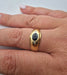 Bague 60 Bague vintage en or jaune avec saphir 58 Facettes