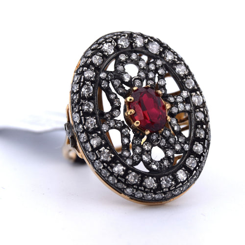 Bague 54 Bague Art Déco 1800 58 Facettes