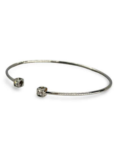 Bracelet Bracelet Dinh Van "Le Cube" or blanc et diamants 0,24 ct 58 Facettes 1219