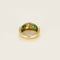 Bague 48 Bague jonc en or jaune, diamant et émeraudes 58 Facettes DIE1614X3