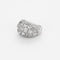 Bague 48 Bague dôme en or blanc et diamants 58 Facettes MAN1695