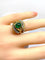 Bague 51.5 Bague en or jaune et platine, émeraude et diamants 58 Facettes AB539