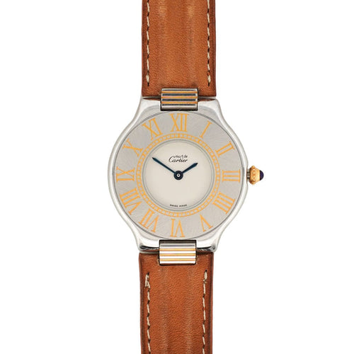 Montre CARTIER - Montre Must 21 - Cadran ivoire - Moyen modèle 58 Facettes