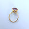 Bague Améthyste en Solitaire Or Jaune 18 K