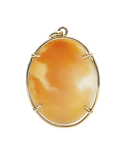 Pendentif grand camée Or jaune 18K