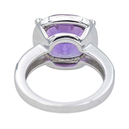 Bague 51 Poiray Bague  Filles Antik Or blanc Améthyste, Diamant 58 Facettes 4693193RV