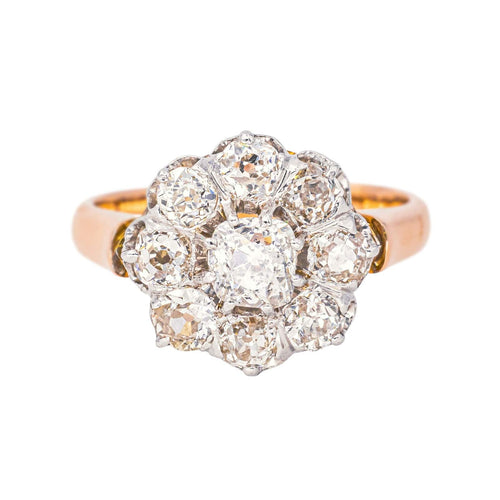 Bague 49 Bague Marguerite Or rose, Platine Diamant 58 Facettes 3904849CN