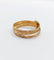 Bague 61.5 Bague semainier victorienne fleur en or rose 18k et émail bleu 58 Facettes A06639