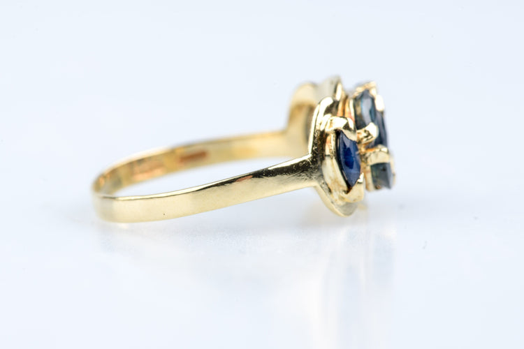 Bague 54 Bague or jaune, saphirs 1,12 ct 58 Facettes BGSACC1137-107